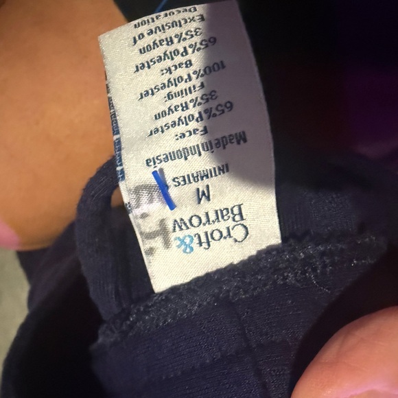 Navy Quilted Robe  mp71 - Picture 6 of 6